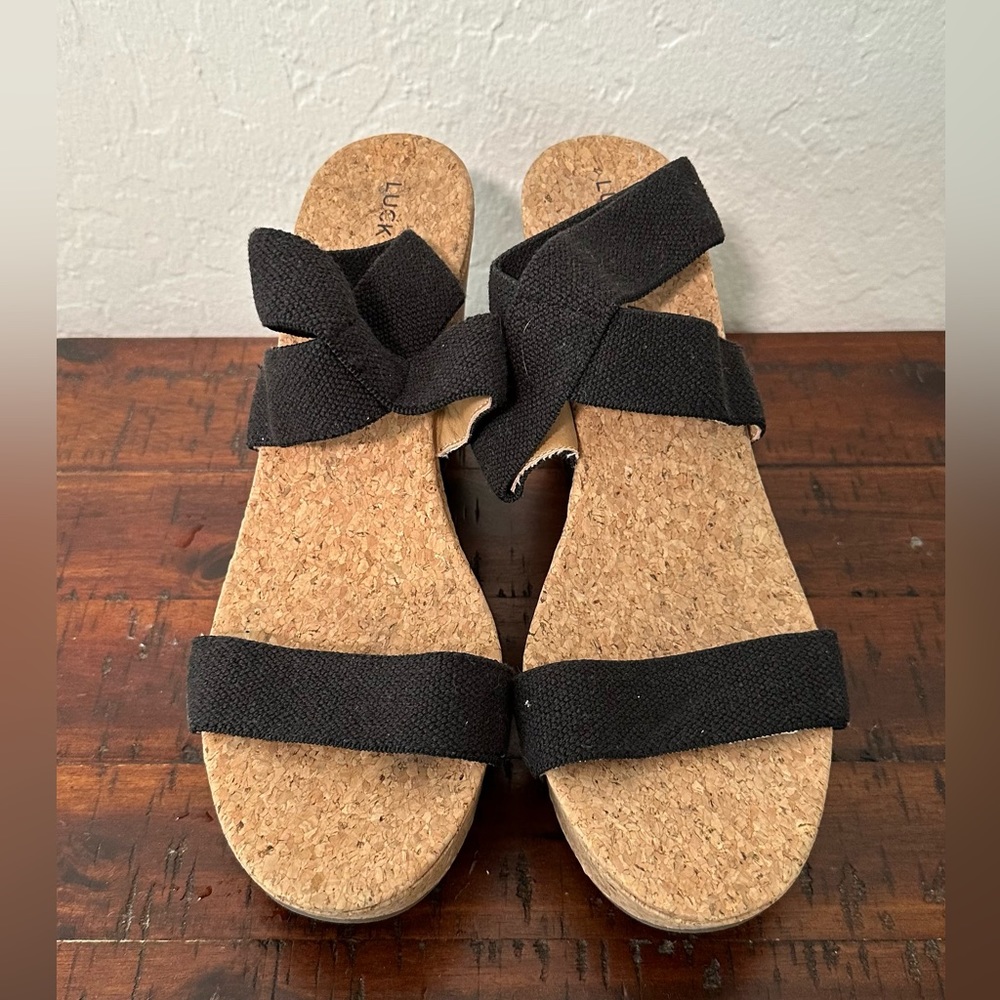 Lucky Brand Cork wedge Sandals
